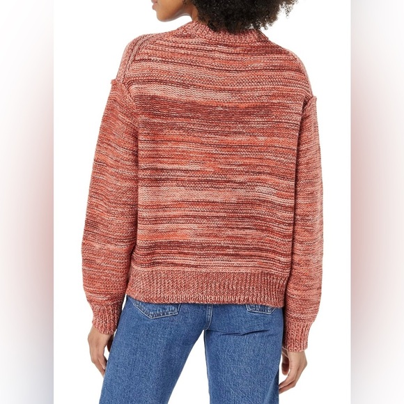 UGG Medium Sweater Avianna Striped Wool Blend Sweater crewneck Salmon Pink NWT - Picture 13 of 13